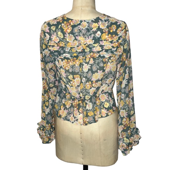 Free People Maybel floral long sleeve blouse - Picture 3 of 11